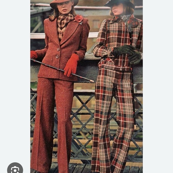 Vintage Hall-Knit Plaid Slacks - Picture 11 of 12